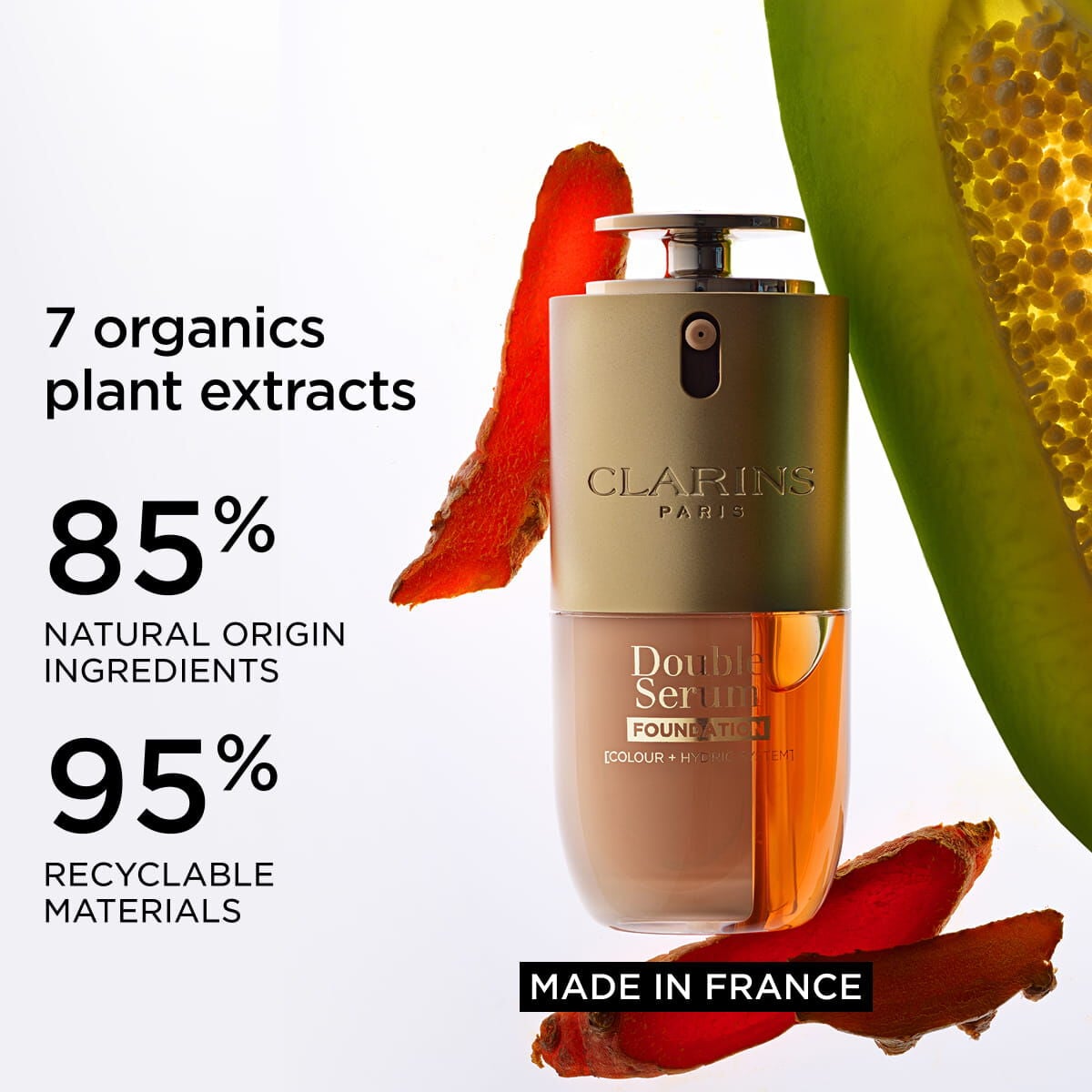 DOUBLE SERUM FOUNDATION - 2-in-1 Hybrid Foundation | CLARINS®