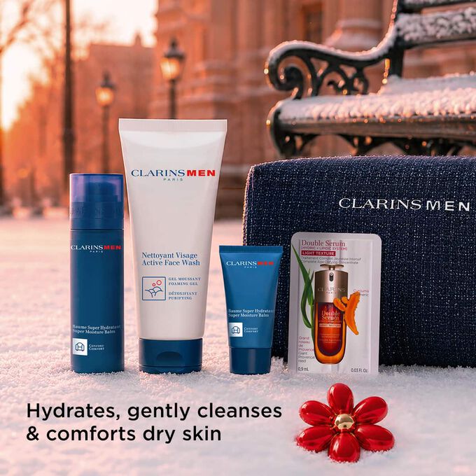 Moisturizing Face Care Set for All Skin Types - ClarinsMen
