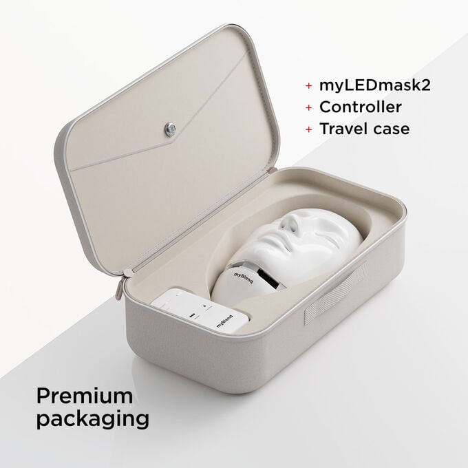 myLEDmask2 &ndash; Collagen-Boosting Red &amp; Infrared LED Face &amp; Neck Mask