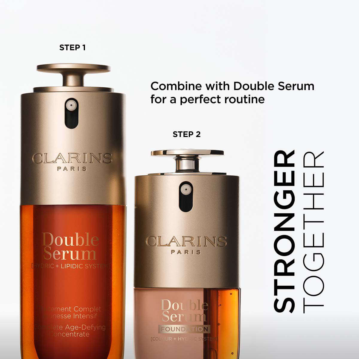 DOUBLE SERUM FOUNDATION - 2-in-1 Hybrid Foundation | CLARINS®